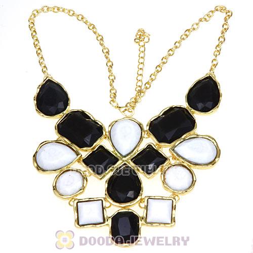 European Resin Turquoise Choker Bib Necklaces Wholesale