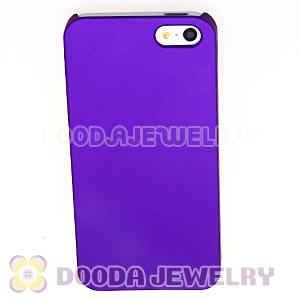 Ultra Slim Purple Frosted Hard Cover iPhone5 Cases Wholesale