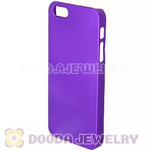 Ultra Slim Purple Frosted Hard Cover iPhone5 Cases Wholesale