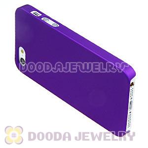 Ultra Slim Purple Frosted Hard Cover iPhone5 Cases Wholesale