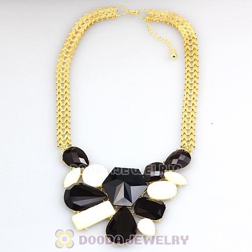 Chunky Chain Candy Resin Geometry Choker Bib Necklace Wholesale
