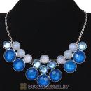 European Tutti Frutti Resin Rhinestone Bauble Bib Necklaces Wholesale