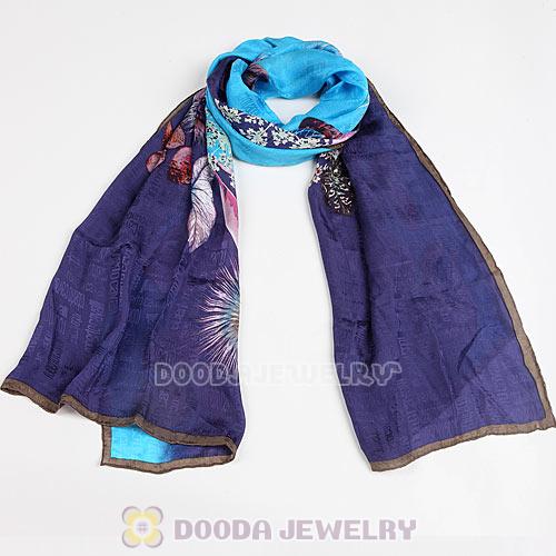 Fashion Office Lady Real Silk Scarves Infinity Pashmina Shawls Wrap Wholesale