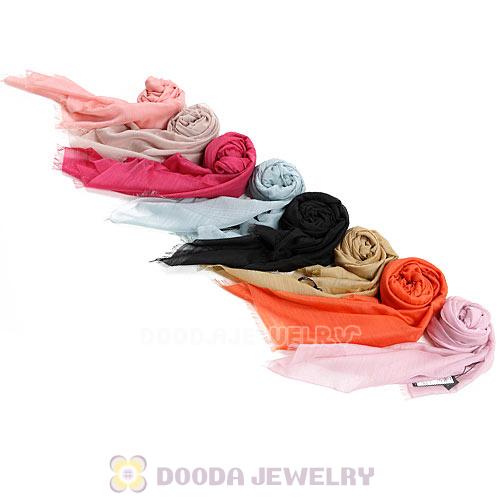 Fashion Office Lady Silk Scarves Pashmina Wool Scarf Shawls Wrap Wholesale