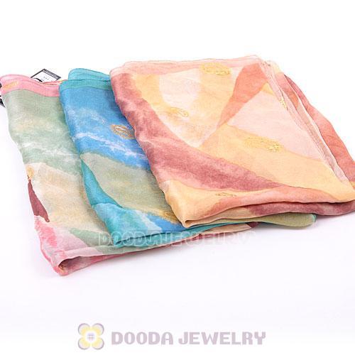 Fashion Office Lady Silk Scarf Textile Printing Pashmina Scarves Shawls