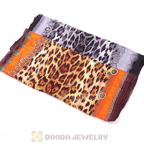 Fashion Office Lady Leopard Silk Scarf Pashmina Scarves Shawls Wholesale