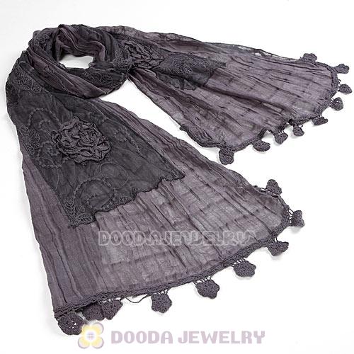 Urban Retro Tassel Cottony Scarves Pashmina Scarf Shawl For Women