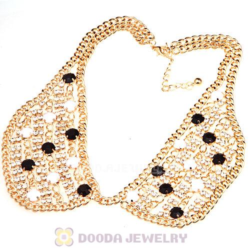 Crystal Resin Rhinestone Choker Collar Bib Necklaces Wholesale