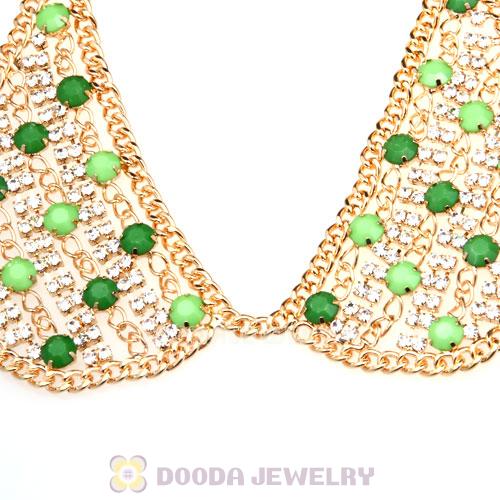 Crystal Resin Rhinestone Choker Collar Bib Necklaces Wholesale