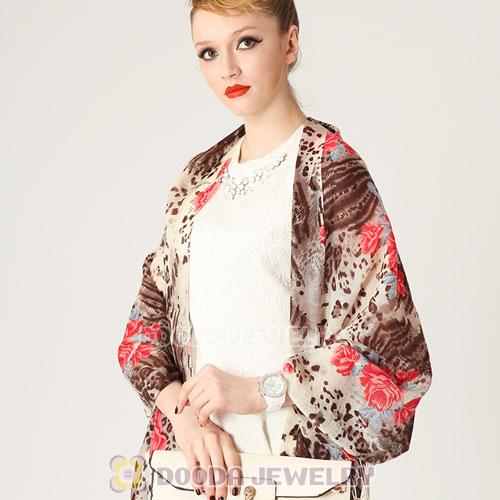 Cashmere Wool Leopard Scarf Tassel Pashmina Shawl Stole Wholesale