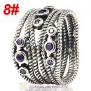 European Sterling Silver Hidden Romance Ring With Violet Zircon Wholesale