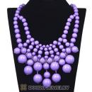 Fashion Cascade Lavender Bauble Bib Anthropologie Necklace Wholesale