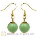 Fashion Gold Plated Olivine Hoop Plastic Bubble Earrings Wholesale