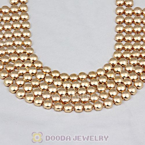 Gold Bubble Bib Collar Necklace Wholesale