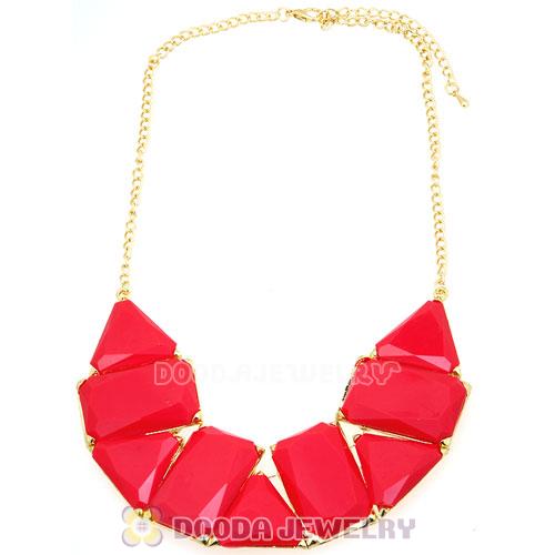 Chunky Resin Geometry Choker Collar Necklace Wholesale