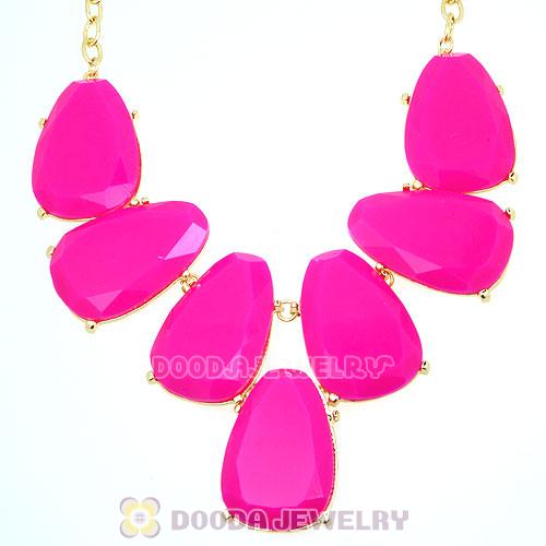 Roseo Chunky Resin Teardrop Choker Collar Necklace Wholesale