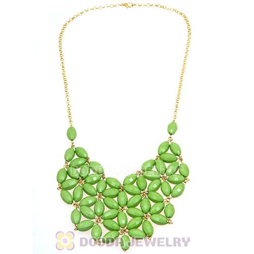 2012 New Fashion Green Bubble Bib Necklace Wholesale