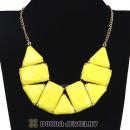 Chunky Resin Geometry Choker Collar Necklace Wholesale