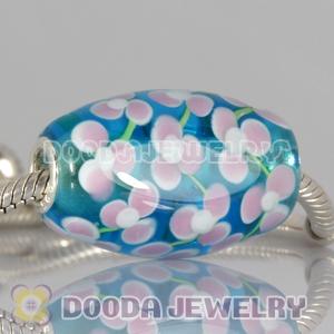 Murano Glass Olivary Shape Beads fit European Necklace and Bracelets