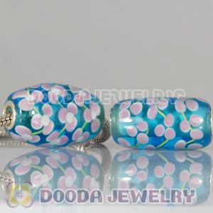 Murano Glass Olivary Shape Beads fit European Necklace and Bracelets