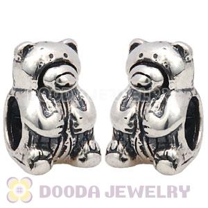 S925 Sterling Silver European Style Teddy Beads Beads