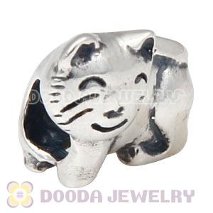 925 Sterling Silver Cat Charm Beads Wholesale