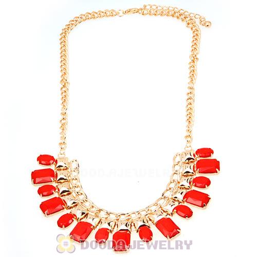 Chunky Chain Resin Choker Bib Costume Jewelry Necklace Wholesale