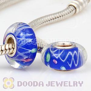 925 sterling silver single core Charm Jewelry glass beads