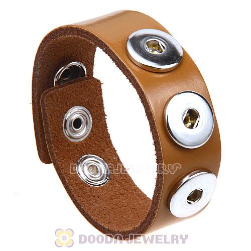 Light Brown Noosa Amsterdam Leather Bracelet Nude Wholesale