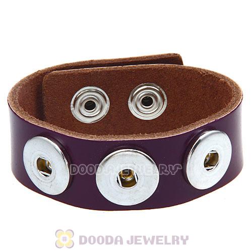 Purple Noosa Amsterdam Leather Bracelet Nude Wholesale
