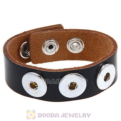 Black Noosa Amsterdam Leather Bracelet Nude Wholesale