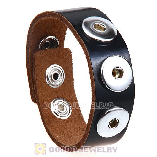 Black Noosa Amsterdam Leather Bracelet Nude Wholesale