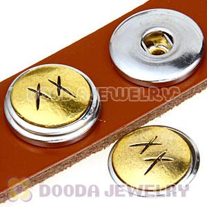 Cheap Gold Plated Alloy Metal Noosa Chunks Button Wholesale