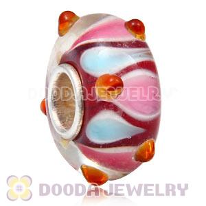 925 sterling silver single core Charm Jewelry glass beads