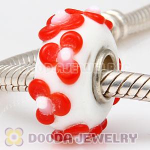 925 sterling silver single core Charm Jewelry glass beads