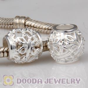 Sterling Silver European Butterfly Garden Beads Wholesale