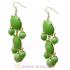 Fashion Gold Plated Olivine Resin Chandelier Bubble Earrings Wholesale
