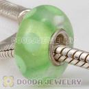 925 sterling silver single core European style glass beads