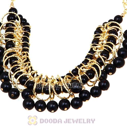 Luxury Imitation Pearl Bubble Bib Necklaces Wholesale