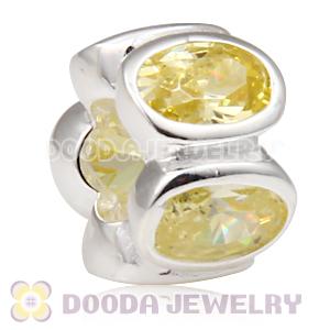 S925 Sterling Silver European Style Beads with Stone