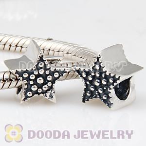 S925 Sterling Silver European Style Pentacle Beads