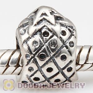 S925 Sterling Silver European Style Pineapple Beads
