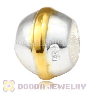 Gold Plated Line European Style Beads