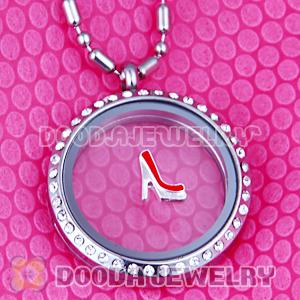 Alloy high-heeled shoes Floating Locket Charms Wholesale