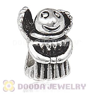 Antique Silver Plated European Style Alloy Angel Beads