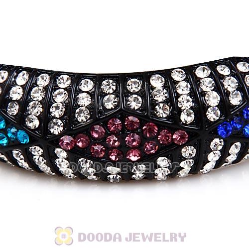Pave Crystal Hip Hop Alloy Bracelet Bangle Wholesale