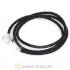 52.5cm European Black Triple Braided Leather Strength Bracelet