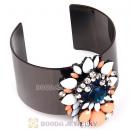 2013 Design Lollies Multi Color Resin Crystal Cuff Bangles Wholesale