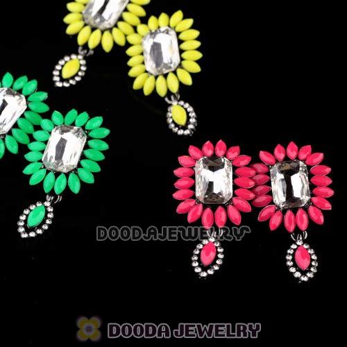 2013 Design Fashion Lollies Roseo Crystal Flower Stud Earrings Wholesale