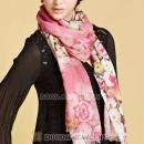 Urban Retro Wool Scarves Digital Painting Peony flower Pashmina Shawl